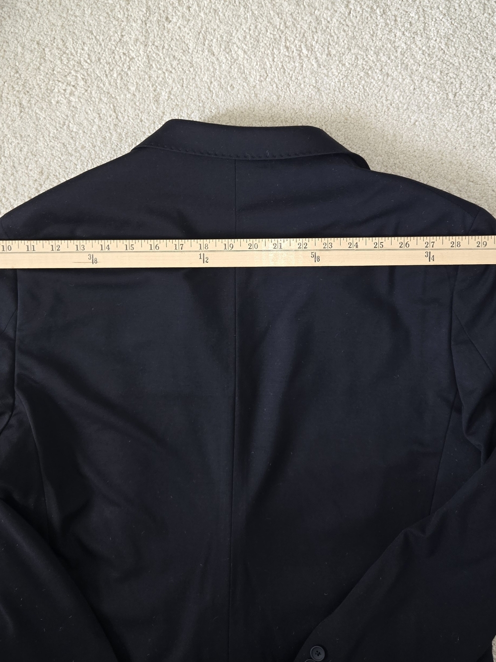 Kenneth Cole- Classic Black Men's Two-Button Blazer Office 42R Slim Fit - Picture 6 of 10